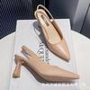 Ladies Baotou single Shoes Summer pointed buckle Sandals elegant high heel Trendy versatile women's pumps Mujer Zapatos