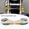 Motorcycle LED Turn Signal - 12V - 2x For 39-41mm Fork Mount Clamp DRL