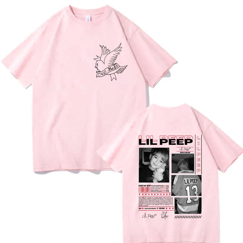 Rapper Lil Peep Album Merch Tshirt Men Women Retro Fashion Hip Hop Short Sleeve T Shirt High Quality Cotton Oversized Tshirts