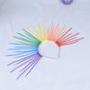 Sun Rainbow Hairband Aureole Goddess Headband Headpiece Colorful Flower Hair Hoop  Parade