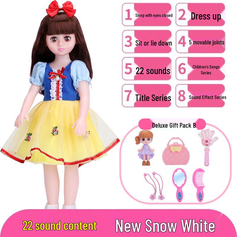Interactive Smart Doll Set with Changeable Clothes - Princess Toy for Girls, Perfect Birthday Gift