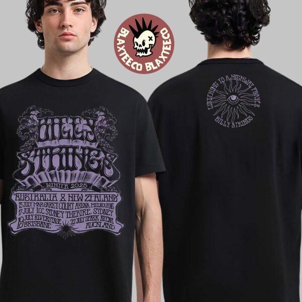 

Billy Strings Australia And New Zealand 2025 Tour Exclusive Merchandise T-Shirt Unisex T-Shirt S