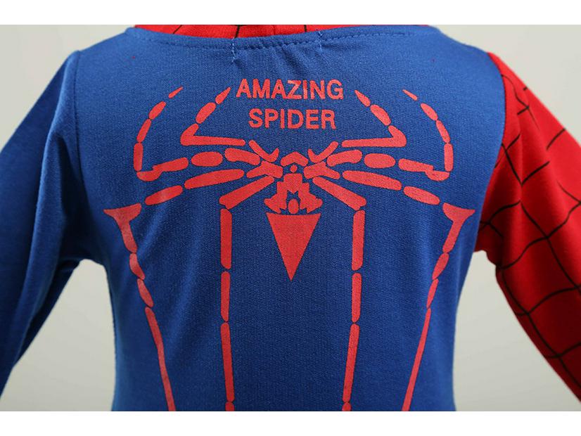 Boys' Spider-Man Hoodie and Pants Set - Kids Cartoon Sportswear for Spring and Autumn