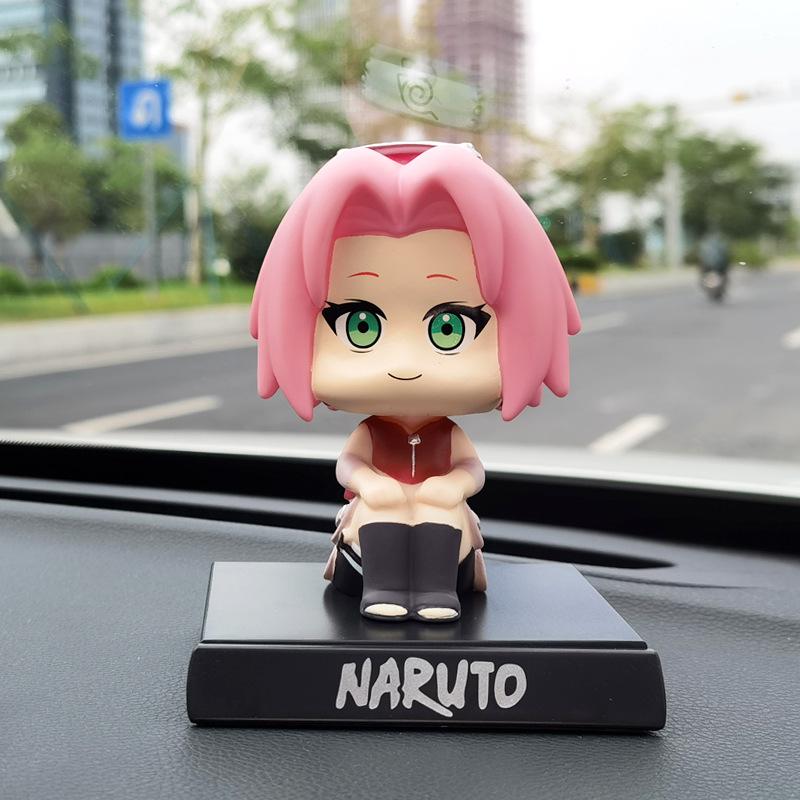 Anime Naruto Figure Uzumaki Naruto Kakashi Sasuke Itachi Car Ornaments Shake Head Cute Action Figure Figures Model Toys Gift