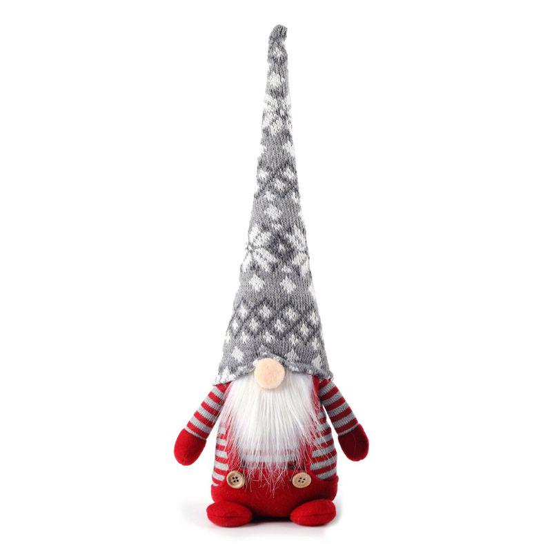 Christmas Swedish Gnome Long Hat Santa Plush Toys Doll Ornaments Holiday Decor KTY