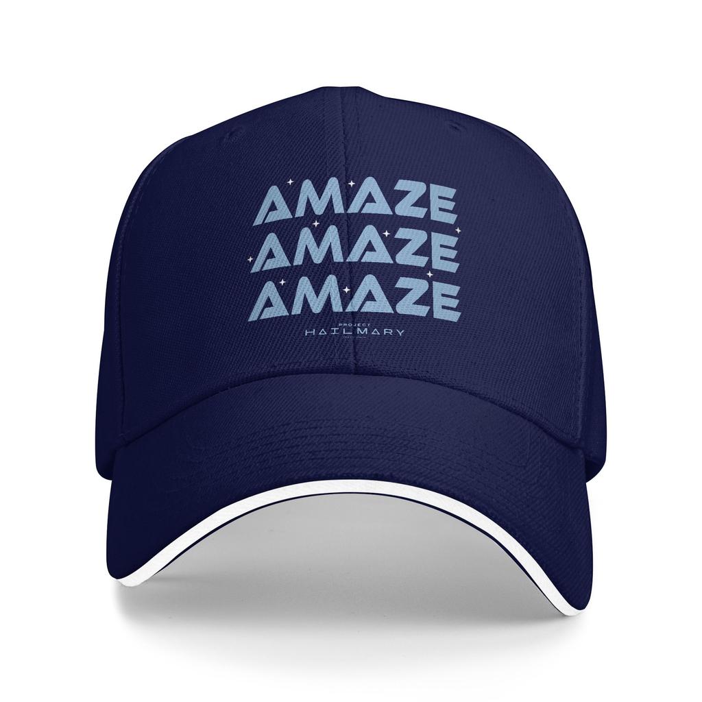 Summer Casual Baseball Cap Project Hail Mary Amaze Repeat Typography Poster Running Hippie Hip Hop Hats Men Design Baseball Caps
