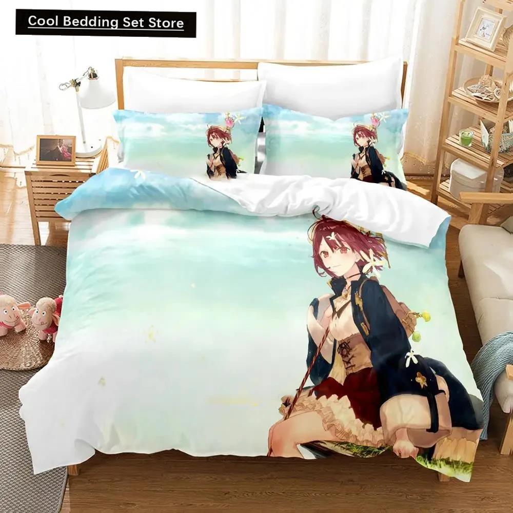 3D Print Anime Atelier Sophie Bedding Set Duvet Cover Bed Set Quilt Cover Pillowcase Comforter King Queen Size Home Textiles