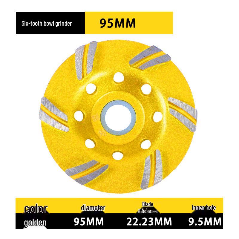 Diamond Grinding Disc for Angle Grinders - Marble, Stone, Concrete, and Cement Edging and Sanding Wheel