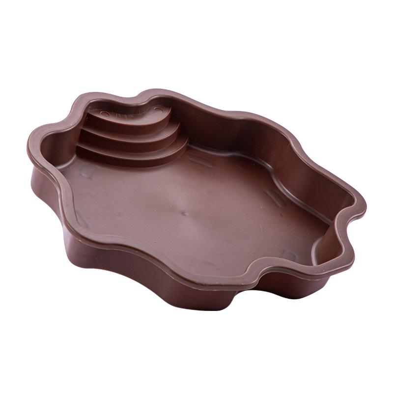 Turtle Climbing & Bathing Habitat with Moisturizing Features and Decorative Landscaping