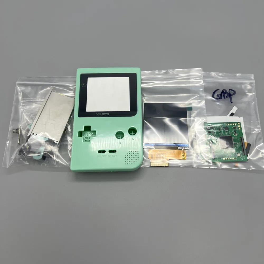GBP LCD Kurulumu Kolay 2,6 inç Tam Boy IPS Yüksek Parlaklık LCD gameboy pocket GBP için Yüksek Kaliteli Kabuklu