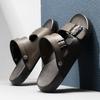 Fashion Brand Men Leather Sandals Summer Soft Sole Beach Casual Classic Dual-use Slippers Outdoor Comfort Non-Slip New Arrival Sandals