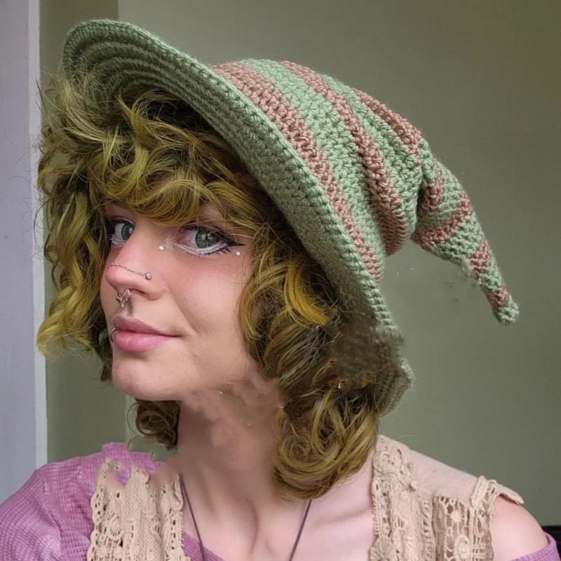 New Style Fisherman Hat for Girls, Handmade Dotted Stage Hat, British Men's Outdoor Sun Protection Hat