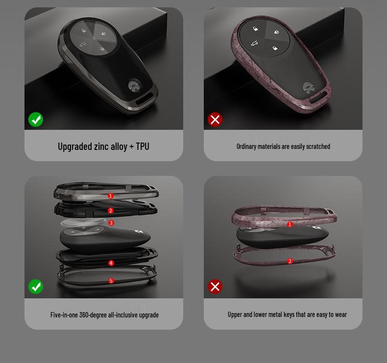 NIO ES6/ES8/EC6 2022 Key Case: Custom Protective Shell with Buckle