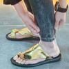 Summer Golden Flip-flops Men's Fashion Lightweight Heelless Sandals 2025 South East Asia Shrimp Skin Cool Slippers