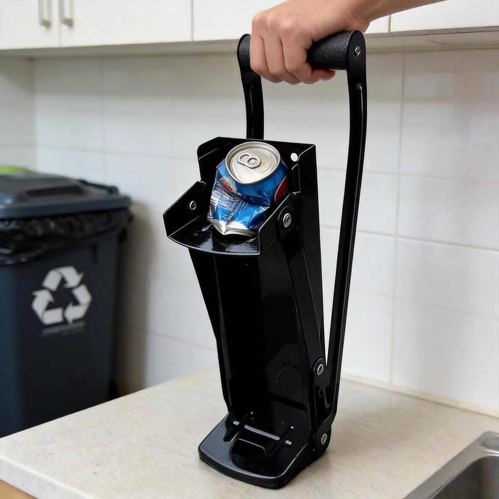Can Compression Tool Wallmounted Manual Pullstyle Can Opener For Kitchen Use