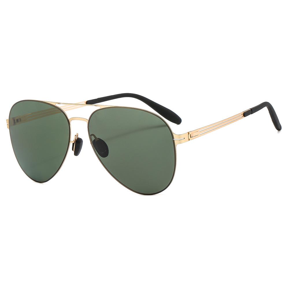 2023 Pilot Style Nylon Polarized Sunglasses (Model 7101) - Screwless, Weldless Design