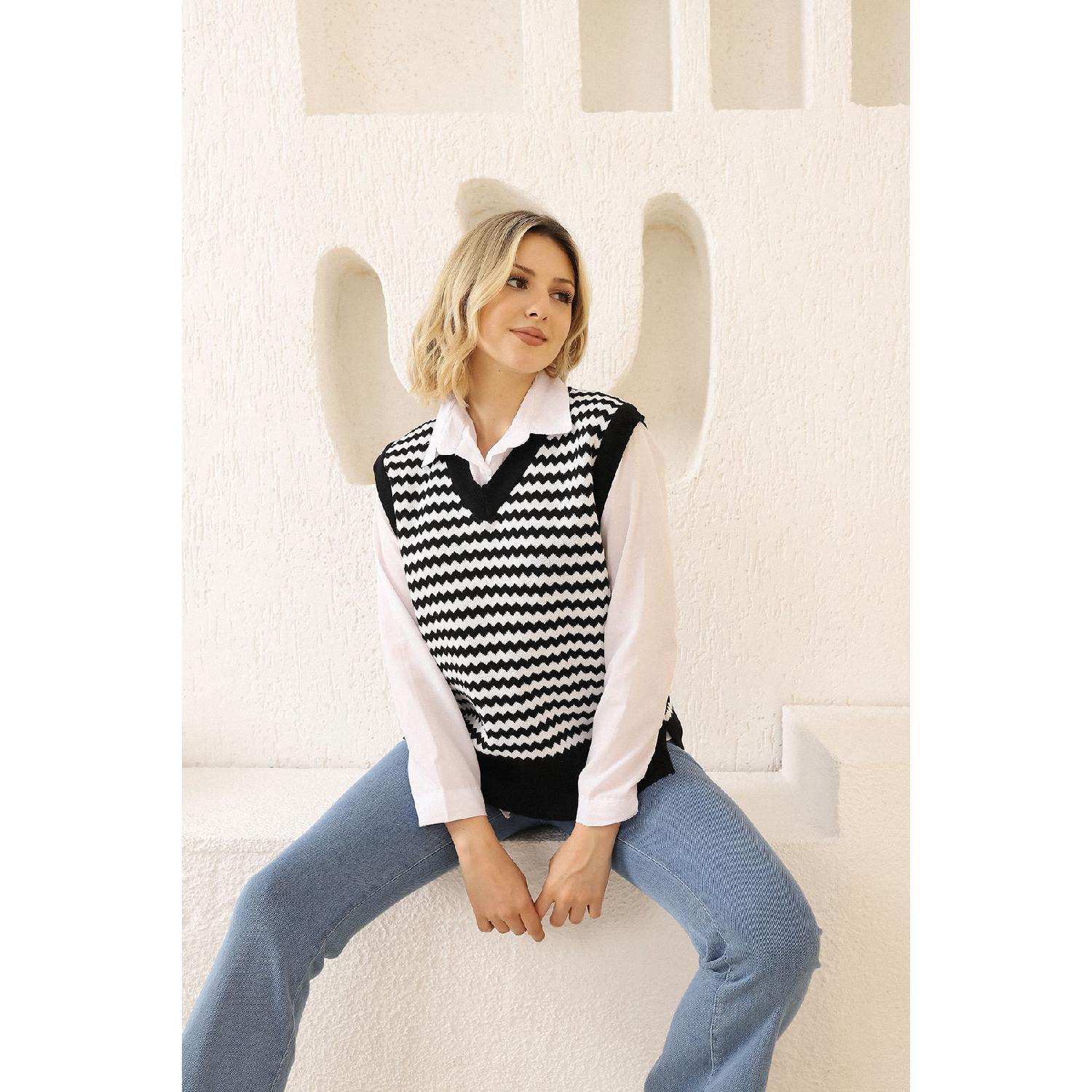 

Patterned Knitwear Sweater Standart чёрный