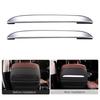 Car Chrome Silver Seat Back Trim Decoration Strips for-BMW X5 X6 X7 G05 G06 G07 6GT 2018- Interior Accessories