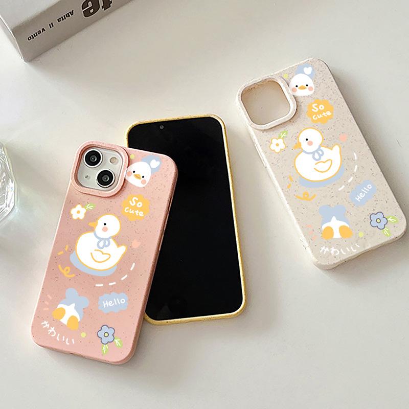 Mobile Phone Cases for iPhone 11 13 XR 15 Pro Max 12 14 Pro Max Case iPhone 16 7 Plus 8 Plus XS Max Degradable and Environmentally Friendly Anti-fall