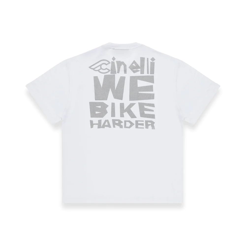 Gruppo WE BIKE HARDER White T-Shirt,