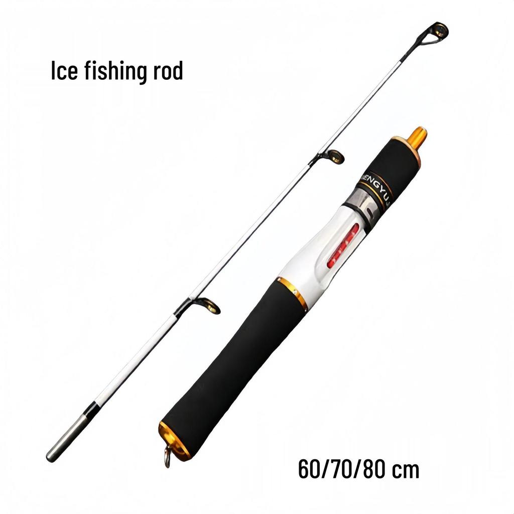 Compact Telescopic Ice Fishing Rod (60-80cm) - Winter Casting Rod for Outdoor Fishing
