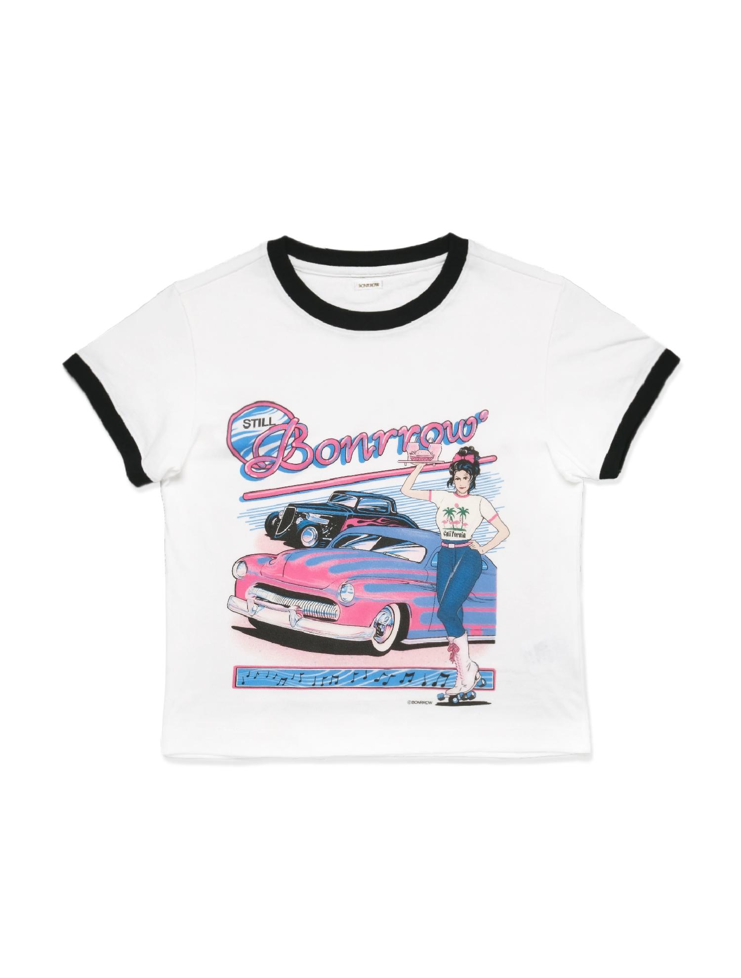 Bonrow Crop Pinkrod Tee