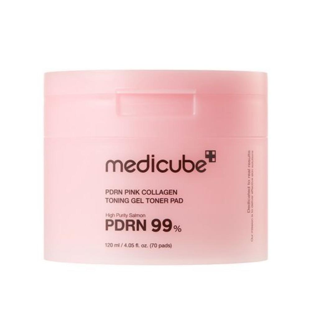 

Тонизирующие гелевые пэды с PDRN и розовым коллагеном Medicube(70 листов) – Осветляющие и увлажняющие тонер-пэды для лица с ниацинамидом и ретинолом