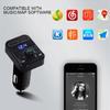 Drahtlose Freisprecheinrichtung fürs Auto Bluetooth 5.0 FM-Transmitter MP3-Ladegerät Dual-Player Bluetooth LED-Anzeige Dual-USB-Autoladegerät