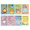 8Pcs Diy Stickers Puzzle Face Changing Stickers Animal Assemble Game Montessori Cognition Educational Toys For Children Kids