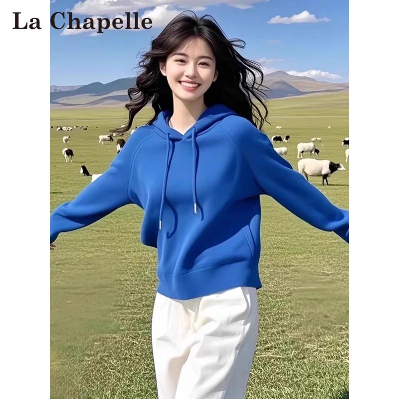 La Chapelle Women s Long-Sleeve Casual Cotton Hooded Sweatshirt M