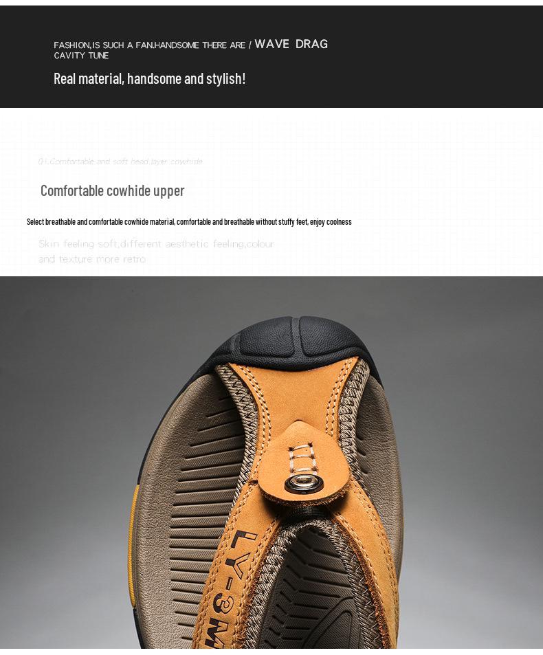 Men's Plus Size Non-Slip Closed-Toe Flip-Flop Sandals