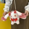 Cute Lolita Shoulder Plush Bag Lace Bow Doll Small Satchel Bag Princess