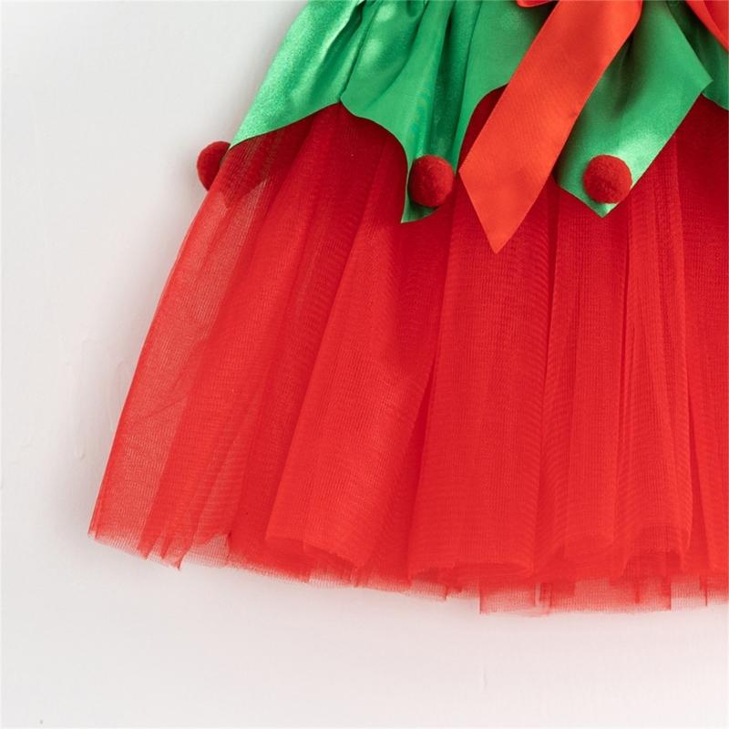 Weihnachtsprinzessin Outfits Tutu-Rock Weihnachtsbaum/Hirsch Geweih Weihnachts-Kostüm für Halloween Cosplay Kostüm