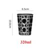 1 stück 310 ml Vintage Bunte Glas Geprägte Wassertasse Eiskaffeetasse Trinkgläser Für Saft Milch Tee Drinkware Glaswaren Geschenk