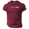 No Pain No Gain T-Shirt Fitnesskleidung Bodybuilding Training Workout Übung Top