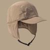 Multi-functional Earflaps Visor Hat Japanese Style Windproof Pilot Cap Ear Protection Ushanka  Men