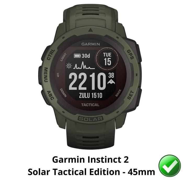 Protector de ecran pentru Garmin Instinct 2 Solar Tactical Edition - 45mm [Pachet 6] Folie de protecție din plastic rezistent Phonillico