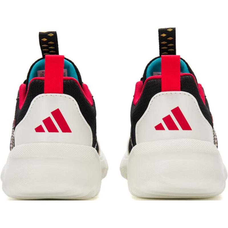 adidas ACTIVEFLEX BOA 4.0 Abrasion Resistant Low Top Kids Lifestyle Shoes Black White Gold Sneakers JS3089