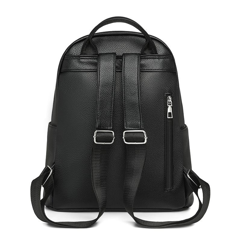 Plecak z frędzlami Plecak damski z miękkiej skóry Torba szkolna dla studenta