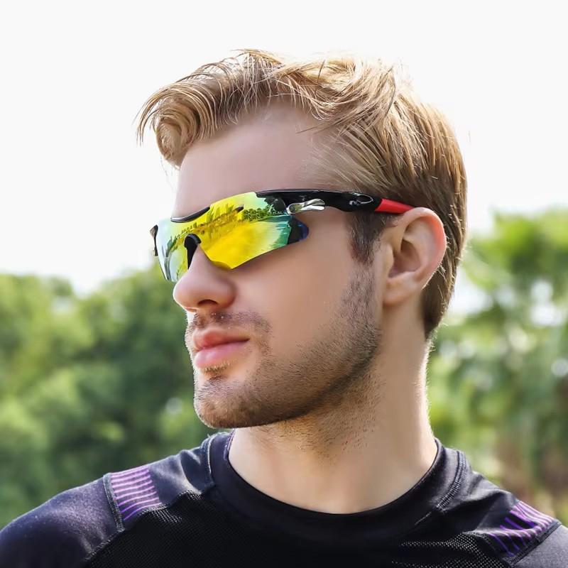 Cycling Glasses Sunglasses for Men Women Sport Riding Lens Outdoor Sunglasses Bicycle Windproof Night Vision Glasses Sport Eyewear