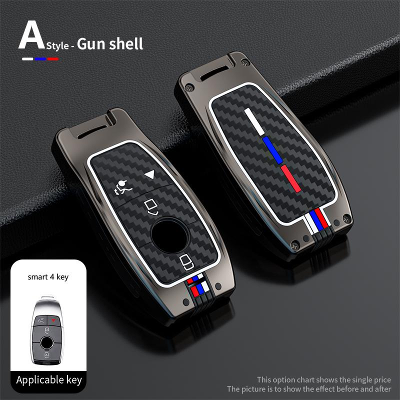 Car Key Case Cover Shell Fob for Mercedes Benz A C E S G Class GLC CLE CLA GLB GLS W177 W205 W213 W222 X167 AMG 3 4 Buttons