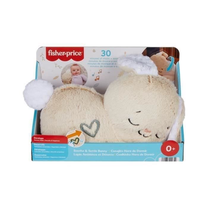Fisher-Price-Mon Lapin Câlin - Peluche Veilleuse - Jouet D'éveil - HXG97