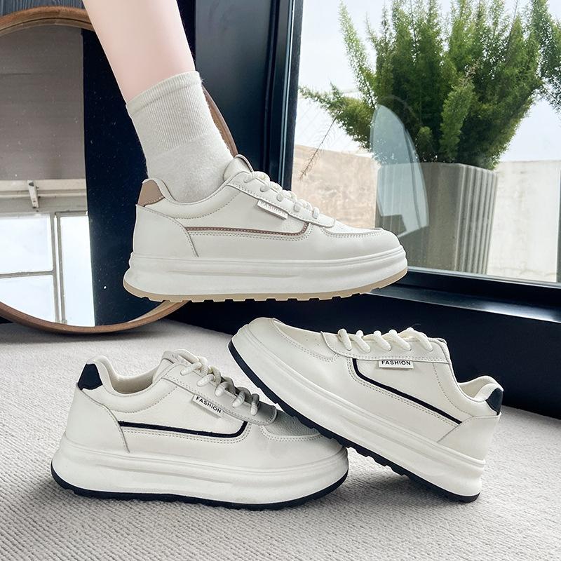Spring new ins student platform sports shoes casual street shot lace-up shoes