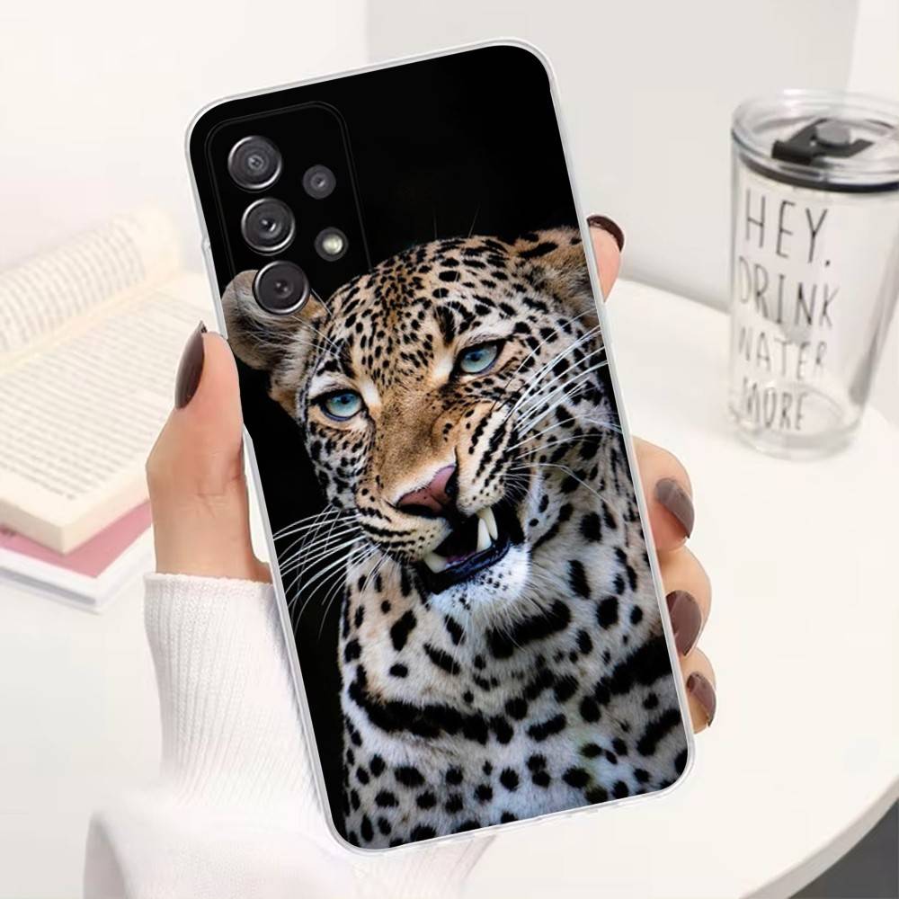 Cooler Leopard Für Samsung A51,30,71,S9,Ultra,Lite,S23,22,21,Plus,10,20,FE, Transparent, Silikonhülle