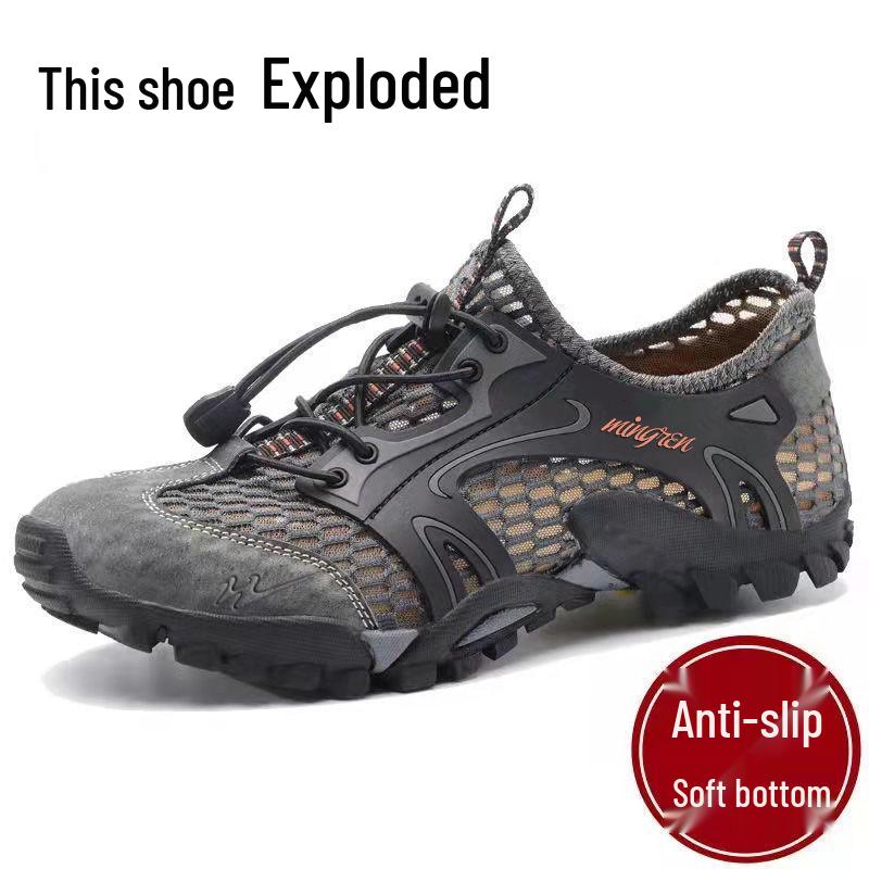 Herren Atmungsaktive Mesh Watschuhe - Sportlich Lässig Koreanischer Stil Wandersandalen