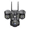 4G Wireless Outdoor Camera with Night Vision and Three-Screen Display for Home Use