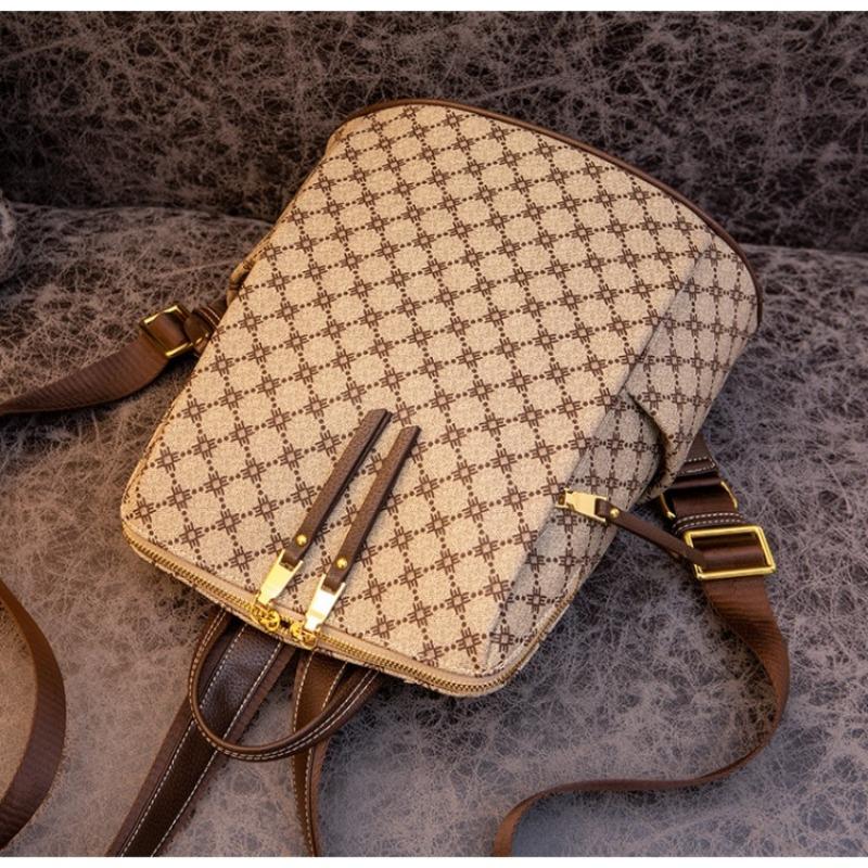 Echter Lederrucksack für Damen Neuer koreanischer Stil Modischer und vielseitiger Damenrucksack Trendmarke Große Kapazität