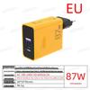 87W Fast Charging Dual-Port Charger Head - US/UK Standard, CE & FCC Certified