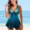 Costum de baie de vară pentru înot pentru femei Seturi de bikini două piese Costume de baie pentru femei Tankini cu flori imprimate îmbrăcăminte de plajă pentru plajă S-6XL
