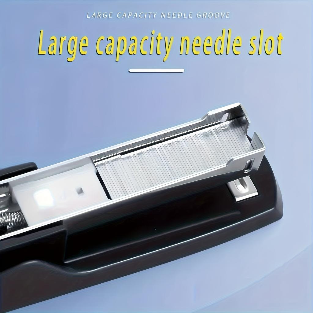1pc Stapler, Model No. 275 - Sleek Black & Red, Labor-saving, Portable Design, Compatible With Standard Staples